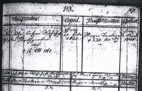 Ebingen Family Register, entry A IV 47