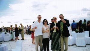 Dick, Lisa, Anne Marie and Greg at Villa Arabesque