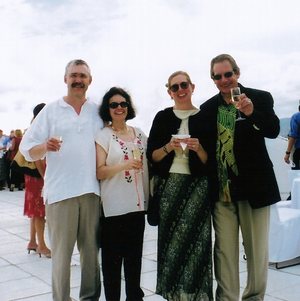 Dick, Lisa, Anne Marie and Greg at Villa Arabesque (edited)