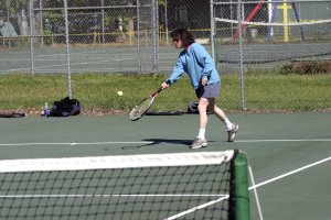 Lisa, 2004 tennis at retreat