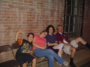 Family backstage at Musikfest, 2004