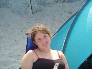 Melissa at the beach, 2004