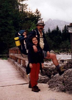 Family on Wimbachweg