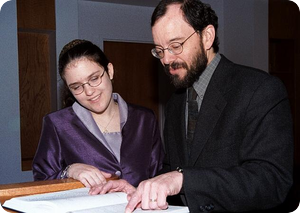 Melissa and Rabbi Perkins Melissa and Rabbi Perkins