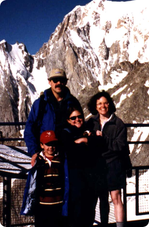 Family at Punta Helbronner