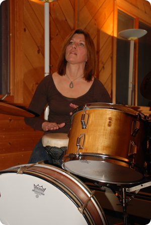 Pam with a Hand Drum